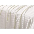 Combed cotton 1cm and 3cm sateen stripe for hotel bedding